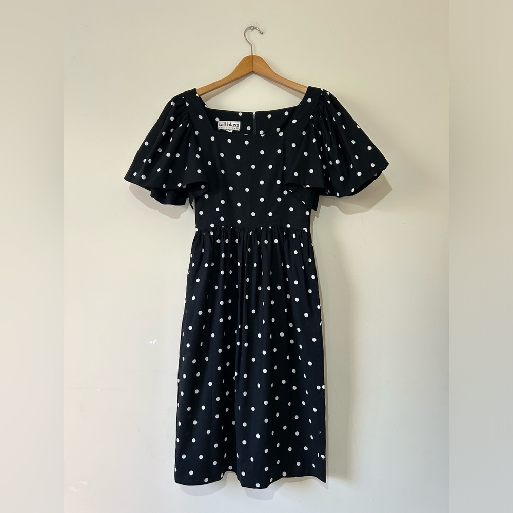 Vintage Bill Blass Polka Dot Dress